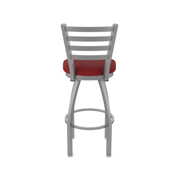 Holland Bar Stool Co 410 Jackie Stainless Steel 36in Swivel Bar Stool with Graph Ruby Seat - 41036SS016