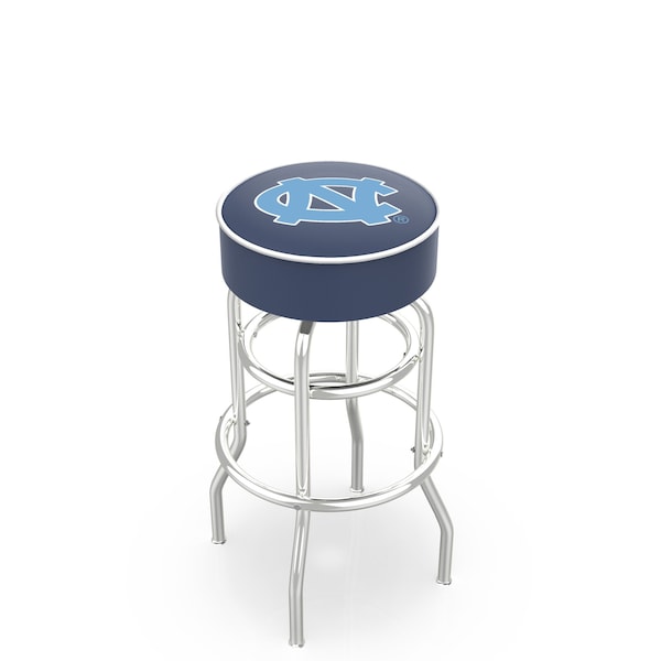 Holland Bar Stool Co 30" North Carolina Cushion Seat, 2-Ring Chrome Swivel Bar Stool - L7C130NORCAR