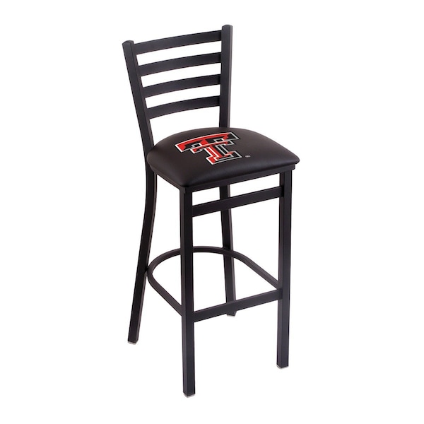Holland Bar Stool Co 30" Blk Wrinkle Texas Tech Stationary Bar Stool, Ladder Back - L00430TXTECH