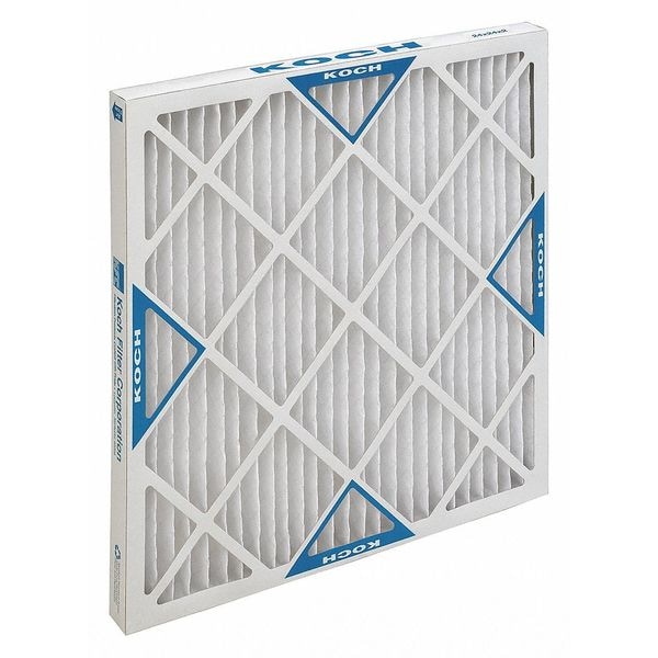 Koch Filter 24x24x2 Pleated Air Filter, High Capacity, MERV 8 - 102-701-122