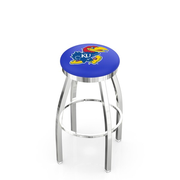 Holland Bar Stool Co 30" Chrome Kansas Swivel Bar Stool, Accent Ring - L8C2C30KNSASU