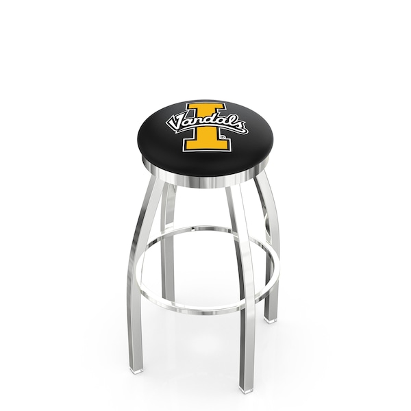 Holland Bar Stool Co 25" Chrome Idaho Swivel Bar Stool, Accent Ring - L8C2C25IDAHOU