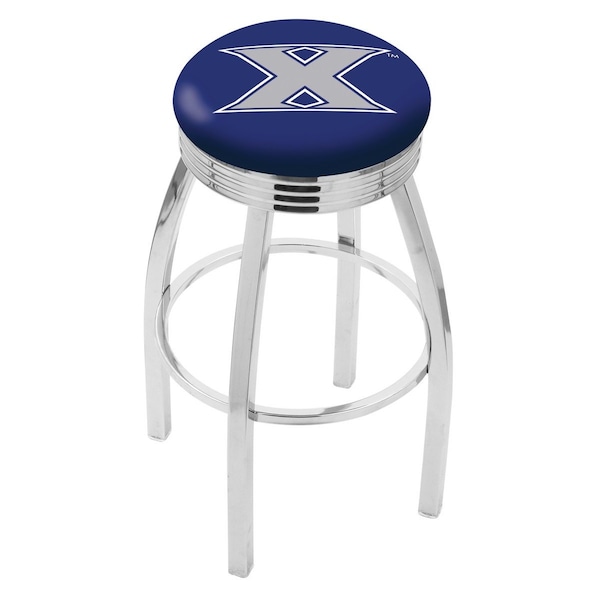Holland Bar Stool Co 30" Chrome Xavier Swivel Bar Stool, Accent Ring - L8C3C30XAVIER