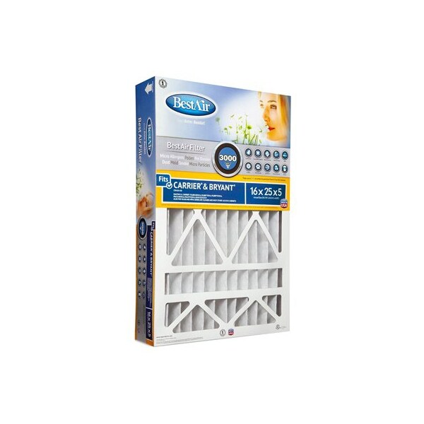 Bestair 16x25x5 Pleated Air Filter - CB1625-13R
