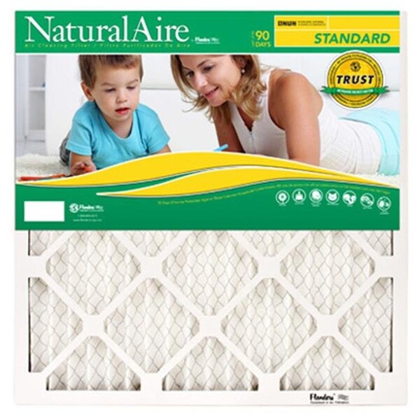 Aaf Flanders 12x25x1 NaturalAire Standard Pleated Air Filter, 12 PK - 177034