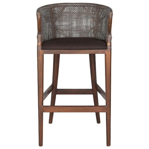 Safavieh Brando Mahogany Barstool- Brown - 39 x 20.5 x 22.3 in. - SEA4014A
