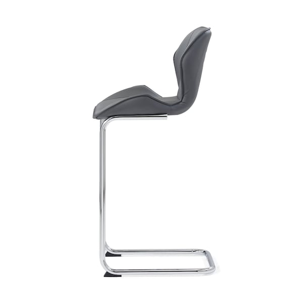 Global Furniture Usa Contemporary PU D1446 3 Grey Bar Stools - 2937