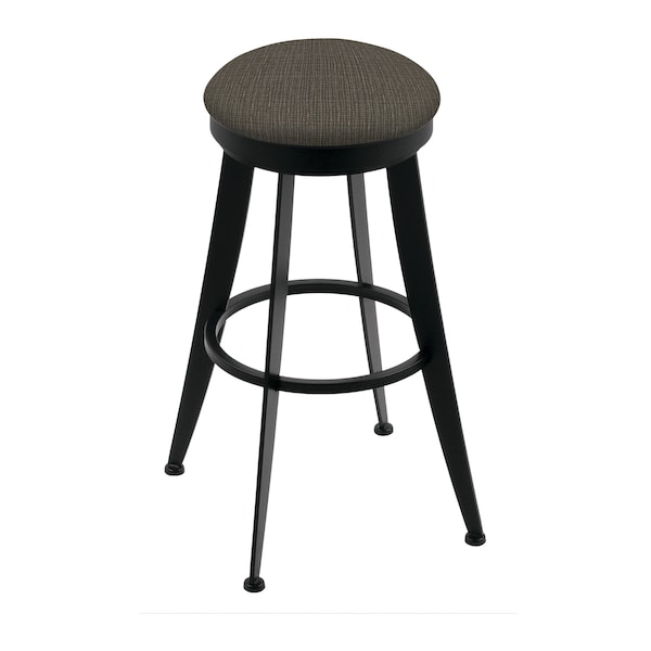Holland Bar Stool Co Laser 30" Swivel Bar Stool, Black Wrinkle, Graph Chalice Seat - 90030BW019