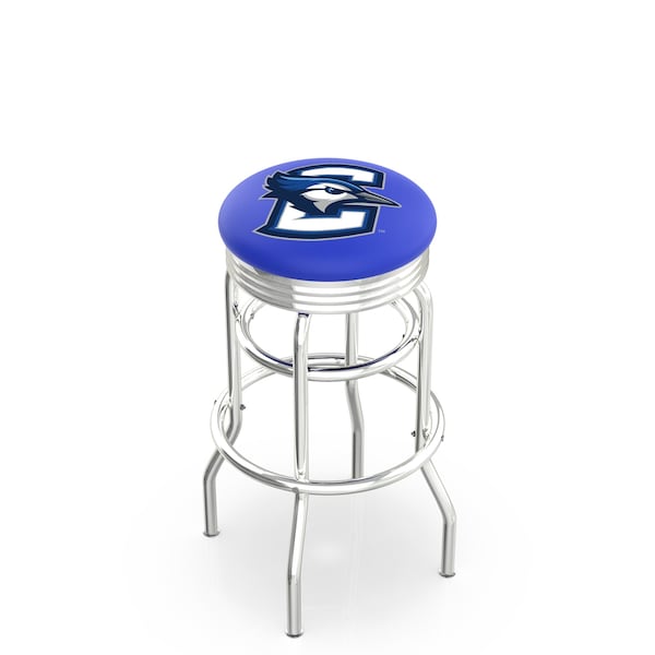Holland Bar Stool Co 30" Chrome 2-Ring Creighton Swivel Bar Stool, Accent Ring - L7C3C30CRGHTN