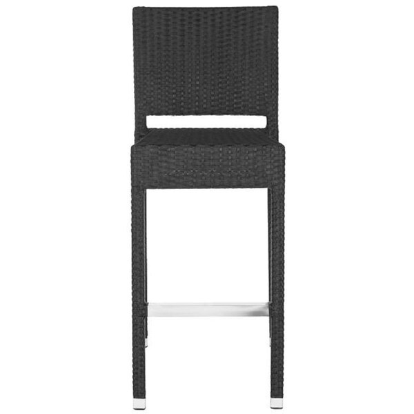 Safavieh Bethel Barstool- Black - 43.5 x 21.3 x 17.3 in. - FOX5201A