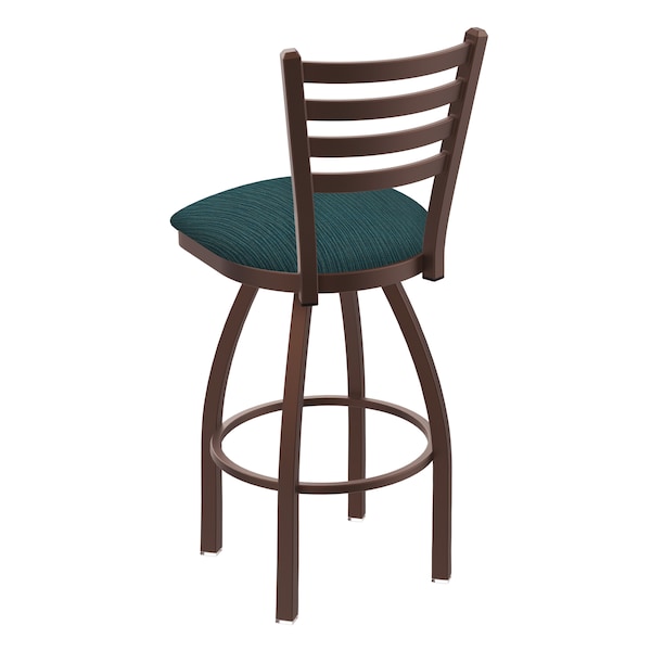 Holland Bar Stool Co 30" Swivel Bar Stool, Bronze Finish, Graph Tidal Seat - 41030BZ022