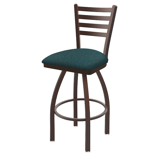 Holland Bar Stool Co 30" Swivel Bar Stool, Bronze Finish, Graph Tidal Seat - 41030BZ022