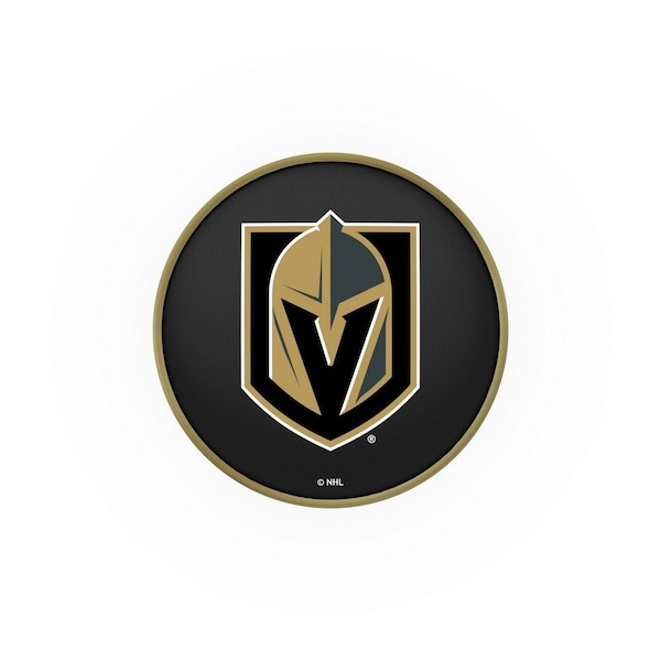 Holland Bar Stool Co 30" Vegas Golden Knights Cushion Seat, 2-Ring Chrome Swivel Bar Stool - L7C130LVGDKN