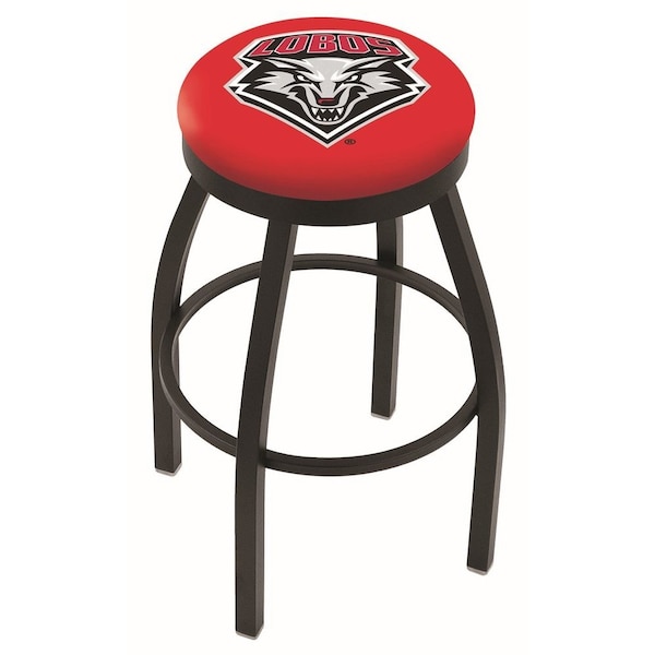 Holland Bar Stool Co 25" Blk Wrinkle New Mexico Swivel Bar Stool, Accent Ring - L8B2B25NEWMEX