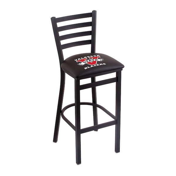 Holland Bar Stool Co 30" Blk Wrinkle Valdosta State Stationary Bar Stool, Ladder Back - L00430VALDST