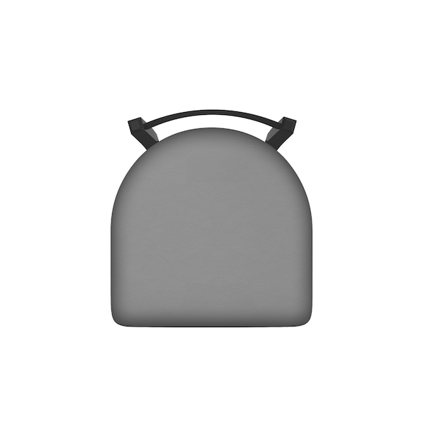 Holland Bar Stool Co 30" Low Back Swivel Bar Stool, Pewter Finish, Canter Grey Seat - 82130PW007
