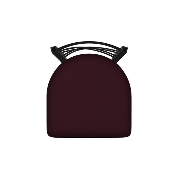 Holland Bar Stool Co 30" Swivel Bar Stool, Black Wrinkle, Canter Bordeaux Seat - 82030BW005