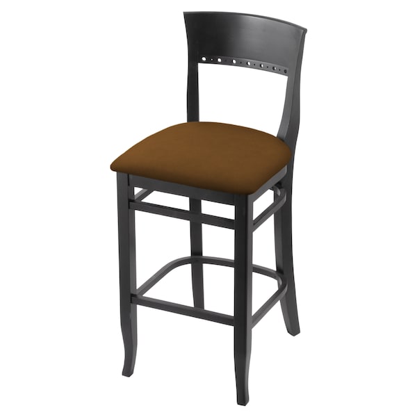 Holland Bar Stool Co 30" Bar Stool, Black Finish, Canter Thatch Seat - 316030BLK001