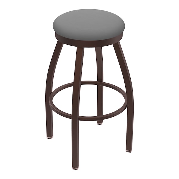 Holland Bar Stool Co 30" Swivel Bar Stool, Bronze Finish, Canter Grey Seat - 80230BZ007