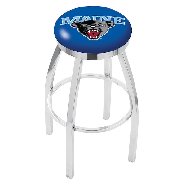 Holland Bar Stool Co 30" Chrome Maine Swivel Bar Stool, Accent Ring - L8C2C30MAINEU