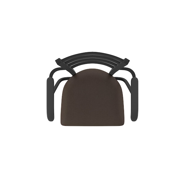 Holland Bar Stool Co Jackie with Arms 30 in. Swivel Bar Stool with Black Wrinkle Finish and Rein Coffee Seat - 415