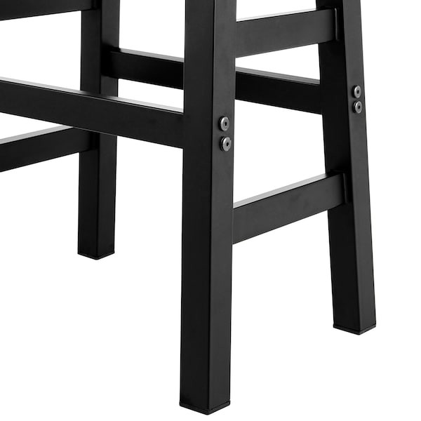 Alaterre Furniture Pomona - Wood 26" Counter Stool with Metal Legs - AMBA2120M