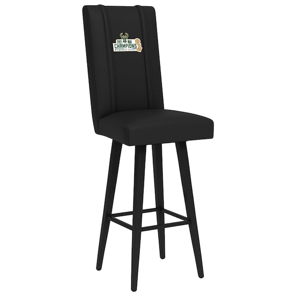 Dreamseat Swivel Bar Stool 2000 with Milwaukee Bucks 2021 Champions Logo - XZ2000BSSBLK-PSNBA31053