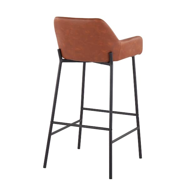 Lumisource Daniella Fixed-Height Bar Stool - Set of 2 PR - B30-DNLA2 BKPUCAM2