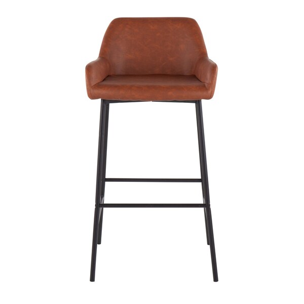Lumisource Daniella Fixed-Height Bar Stool - Set of 2 PR - B30-DNLA2 BKPUCAM2