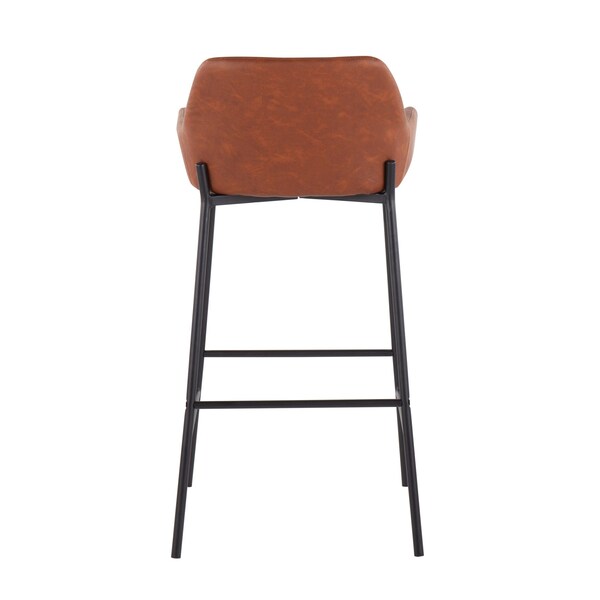 Lumisource Daniella Fixed-Height Bar Stool - Set of 2 PR - B30-DNLA2 BKPUCAM2