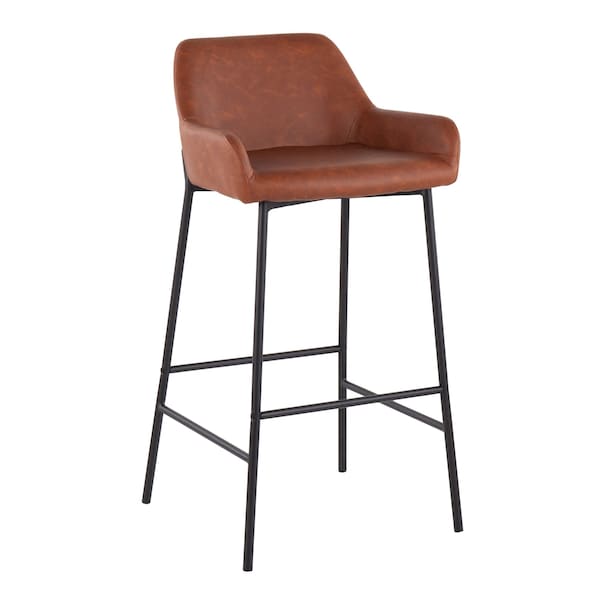 Lumisource Daniella Fixed-Height Bar Stool - Set of 2 PR - B30-DNLA2 BKPUCAM2