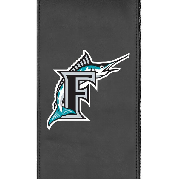 Dreamseat Swivel Bar Stool 2000 with Florida Marlins Cooperstown Secondary Logo - XZ2000BSSBLK-PSCOOP0051