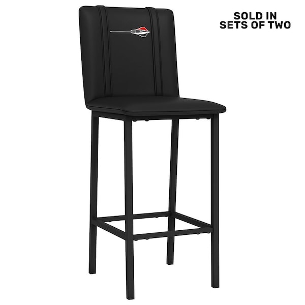 Dreamseat Bar Stool 500 with Stingray Symbol Logo, 2PK - XZ500BSDBLK-PSGMC61090A