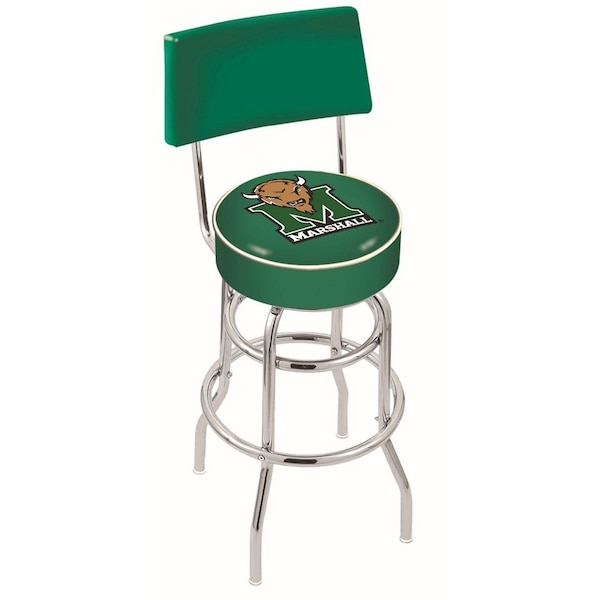 Holland Bar Stool Co 30" Chrome 2-Ring Marshall Swivel Bar Stool, Back - L7C430MRSHLL