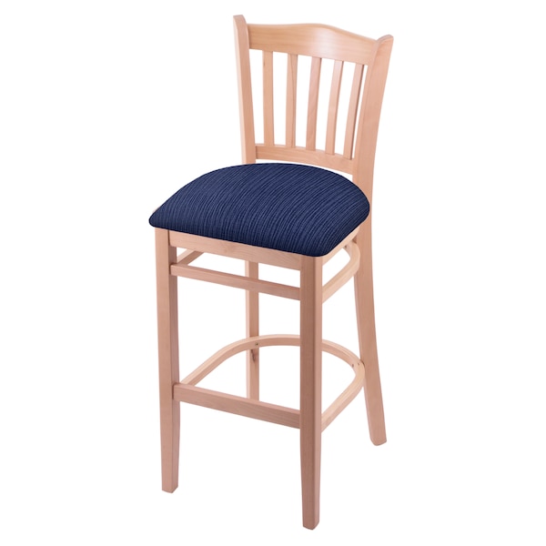 Holland Bar Stool Co 30" Bar Stool, Natural Finish, Graph Anchor Seat - 312030NAT014
