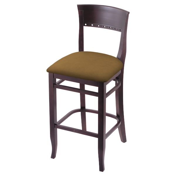 Holland Bar Stool Co 30" Bar Stool, Dark Cherry Finish, Canter Saddle Seat - 316030DC012