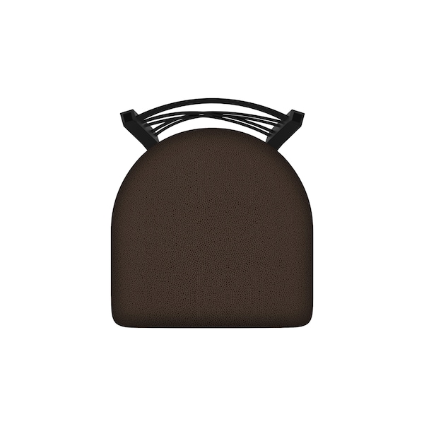 Holland Bar Stool Co 30" Swivel Bar Stool, Black Wrinkle, Rein Coffee Seat - 82030BW025