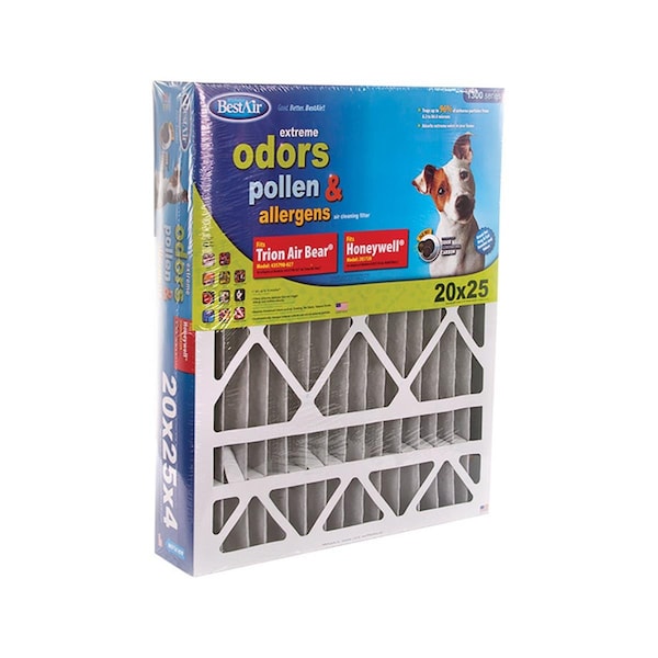 Bestair 20 x 25 x 4 in. Pleated Air Filter, 3PK - BE4789