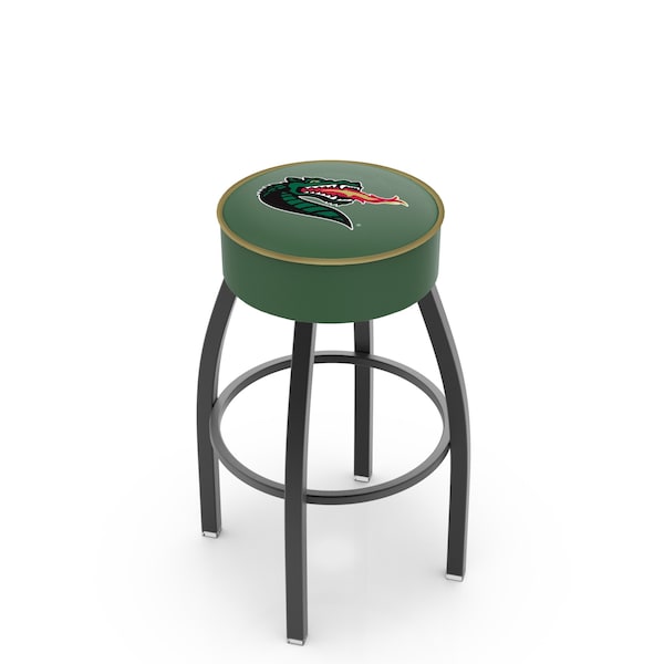 Holland Bar Stool Co 30" 4" UAB Cushion Seat, Blk Wrinkle Base Swivel Bar Stool - L8B130ALABIR