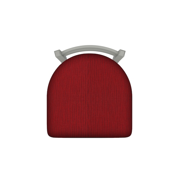 Holland Bar Stool Co 30" Low Back Swivel Bar Stool, Nickel Finish, Graph Ruby Seat - 41130AN016