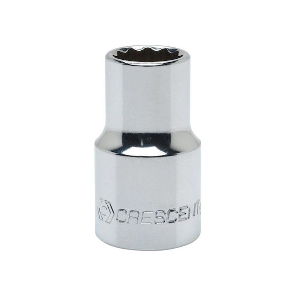 Weller Crescent 13 mm X 1/2 in. drive Metric 12 Point Standard Socket 1 pc - CDS73N