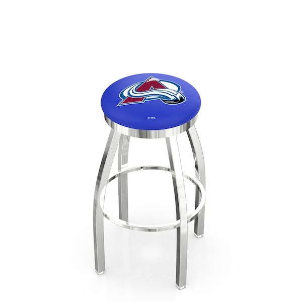 Holland Bar Stool Co 30" Chrome Colorado Avalanche Swivel Bar Stool, Accent Ring - L8C2C30COLAVA