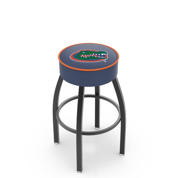 Holland Bar Stool Co 30" 4" Florida Cushion Seat, Blk Wrinkle Base Swivel Bar Stool - L8B130FLORUN
