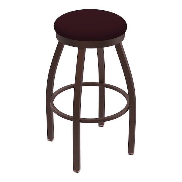 Holland Bar Stool Co 30" Swivel Bar Stool, Bronze Finish, Canter Bordeaux Seat - 80230BZ005