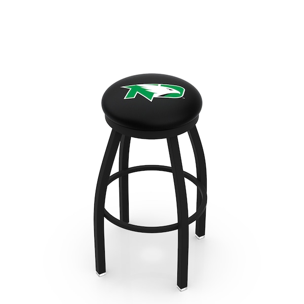 Holland Bar Stool Co 25" Blk Wrinkle North Dakota Swivel Bar Stool, Accent Ring - L8B2B25NORDAK