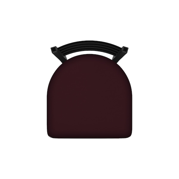Holland Bar Stool Co 30" Swivel Bar Stool, Black Wrinkle, Canter Bordeaux Seat - 41030BW005