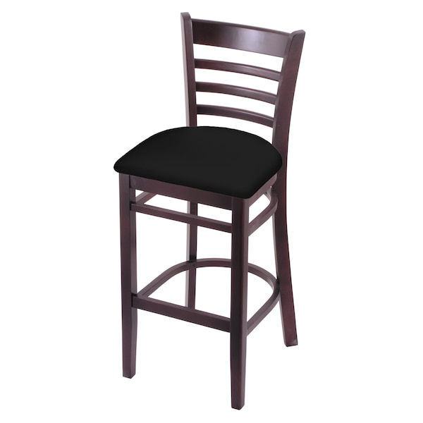 Holland Bar Stool Co 30" Bar Stool, Dark Cherry Finish, Black Vinyl Seat - 314030DCBLKVINYL