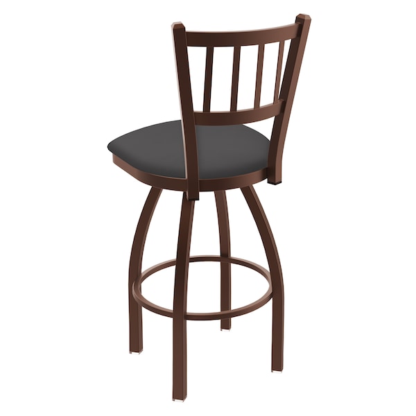 Holland Bar Stool Co 30" Swivel Bar Stool, Bronze Finish, Canter Storm Seat - 81030BZ004