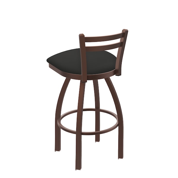 Holland Bar Stool Co 30" Low Back Swivel Bar Stool, Bronze Finish, Canter Iron Seat - 41130BZ008