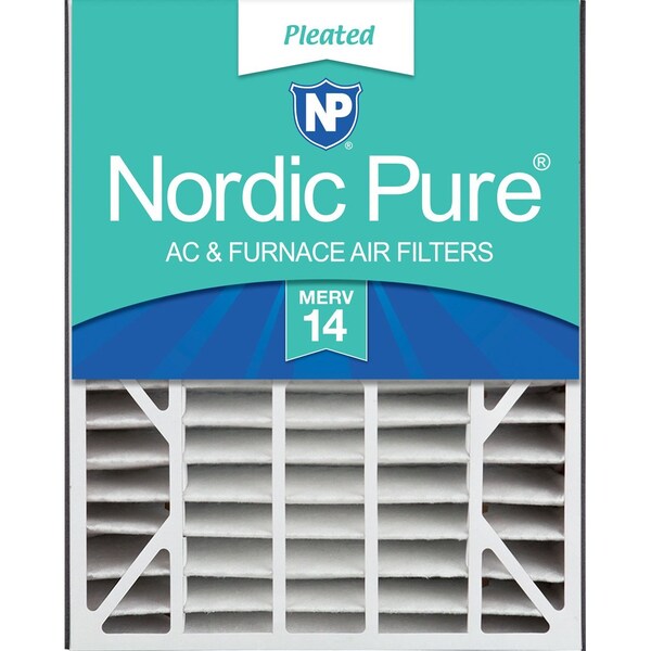 Nordic Pure 20x25x5 Pleated Air Filter, High Capacity, Electrostatically Charged Synthetic Media, MERV 14 - 20X25X5ABM14-1